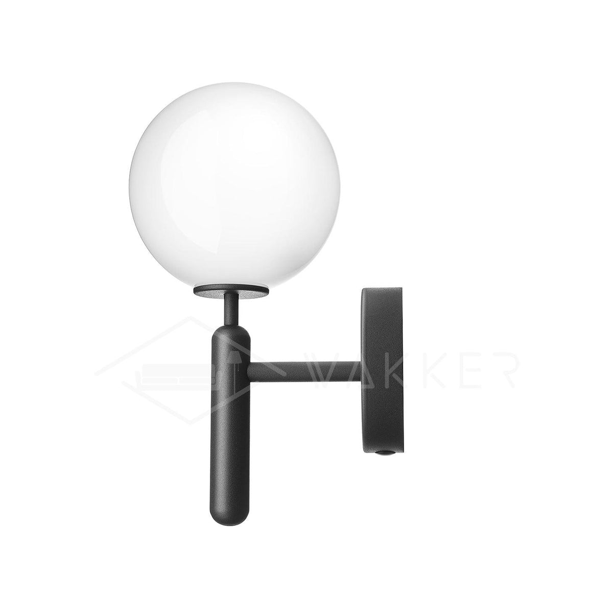 Kynlo aplique de pared con globos de vidrio claro estilo nórdico enchufable esfera