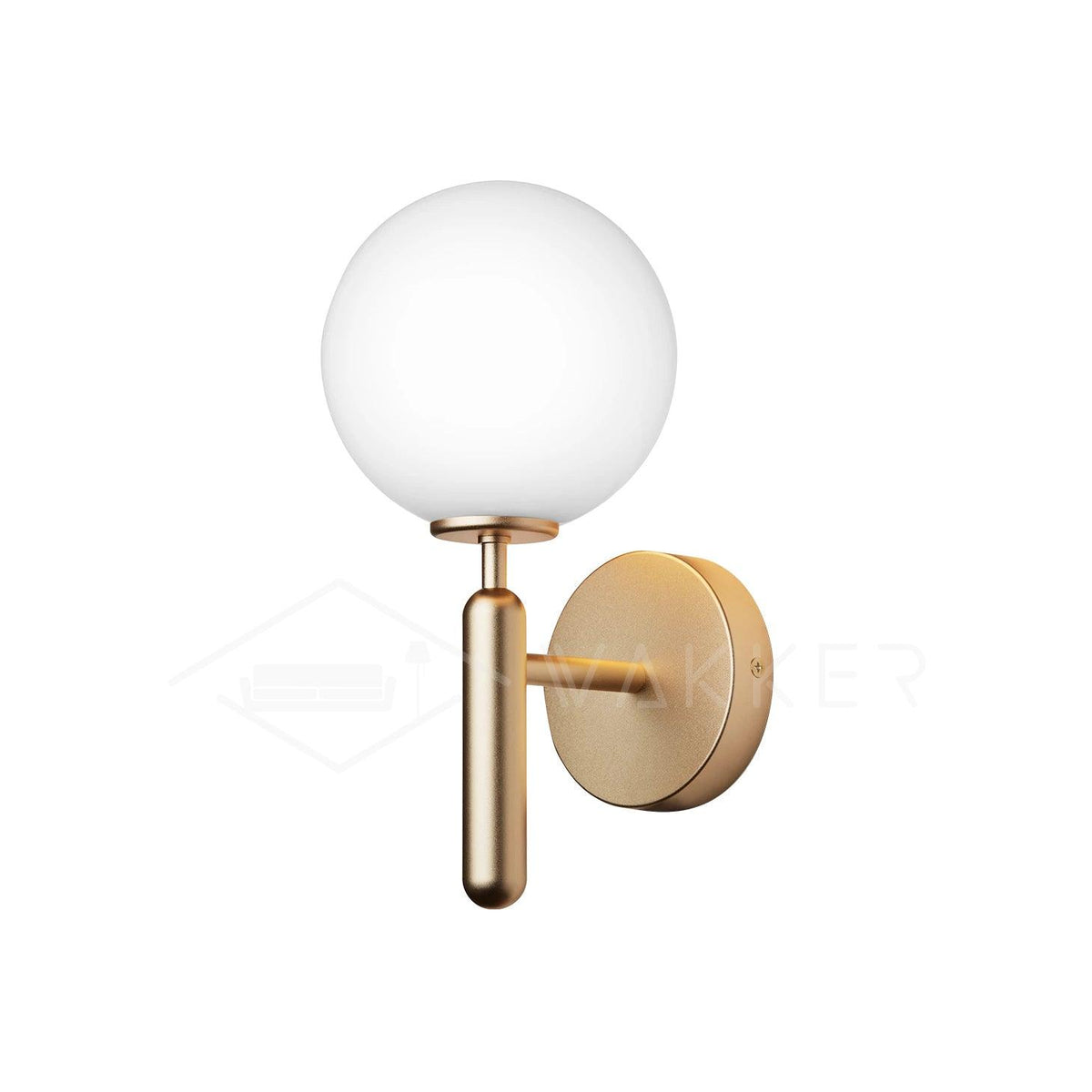 Kynlo aplique de pared con globos de vidrio claro estilo nórdico enchufable esfera