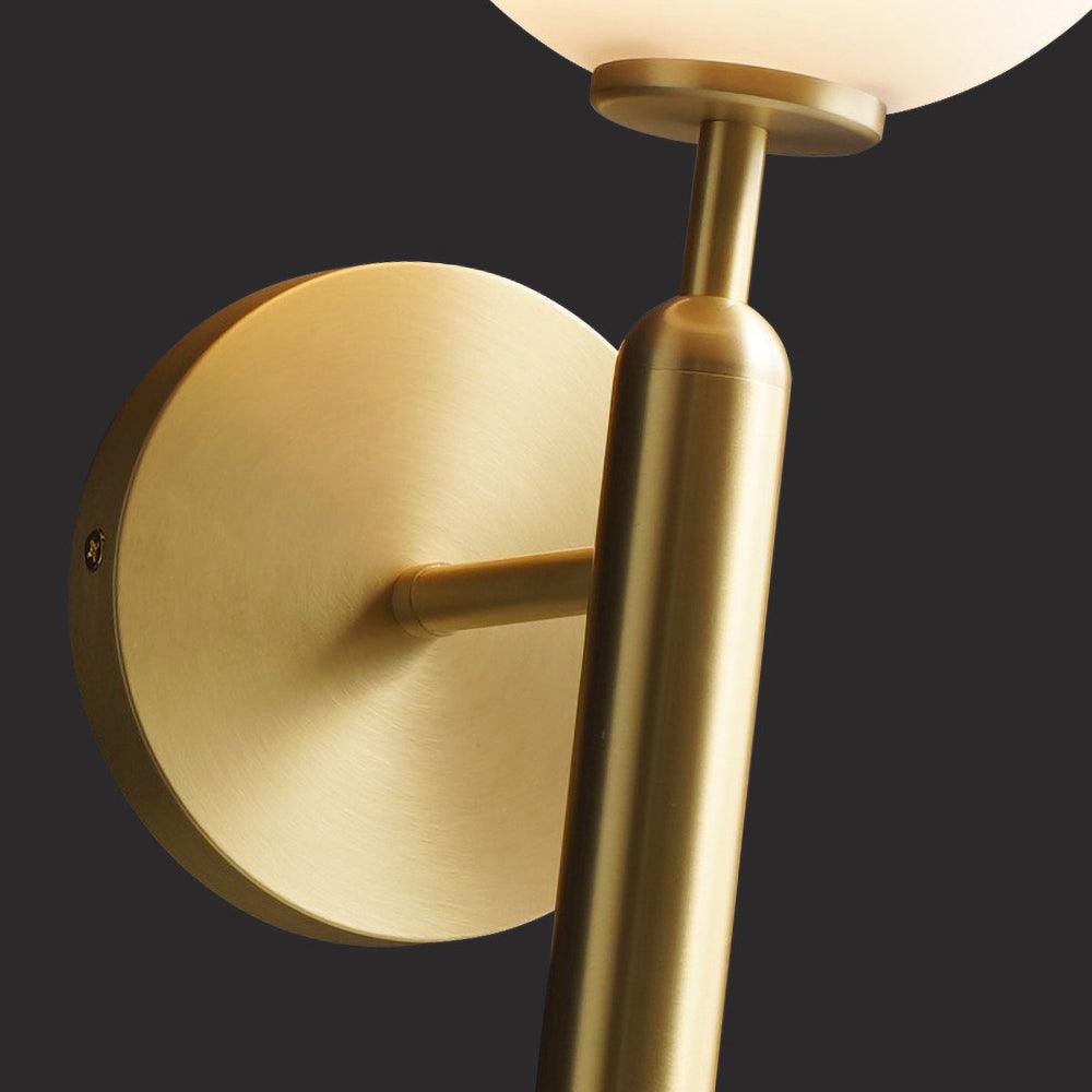 Kynlo aplique de pared con globos de vidrio claro estilo nórdico enchufable esfera