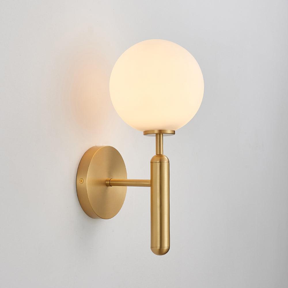 Kynlo aplique de pared con globos de vidrio claro estilo nórdico enchufable esfera