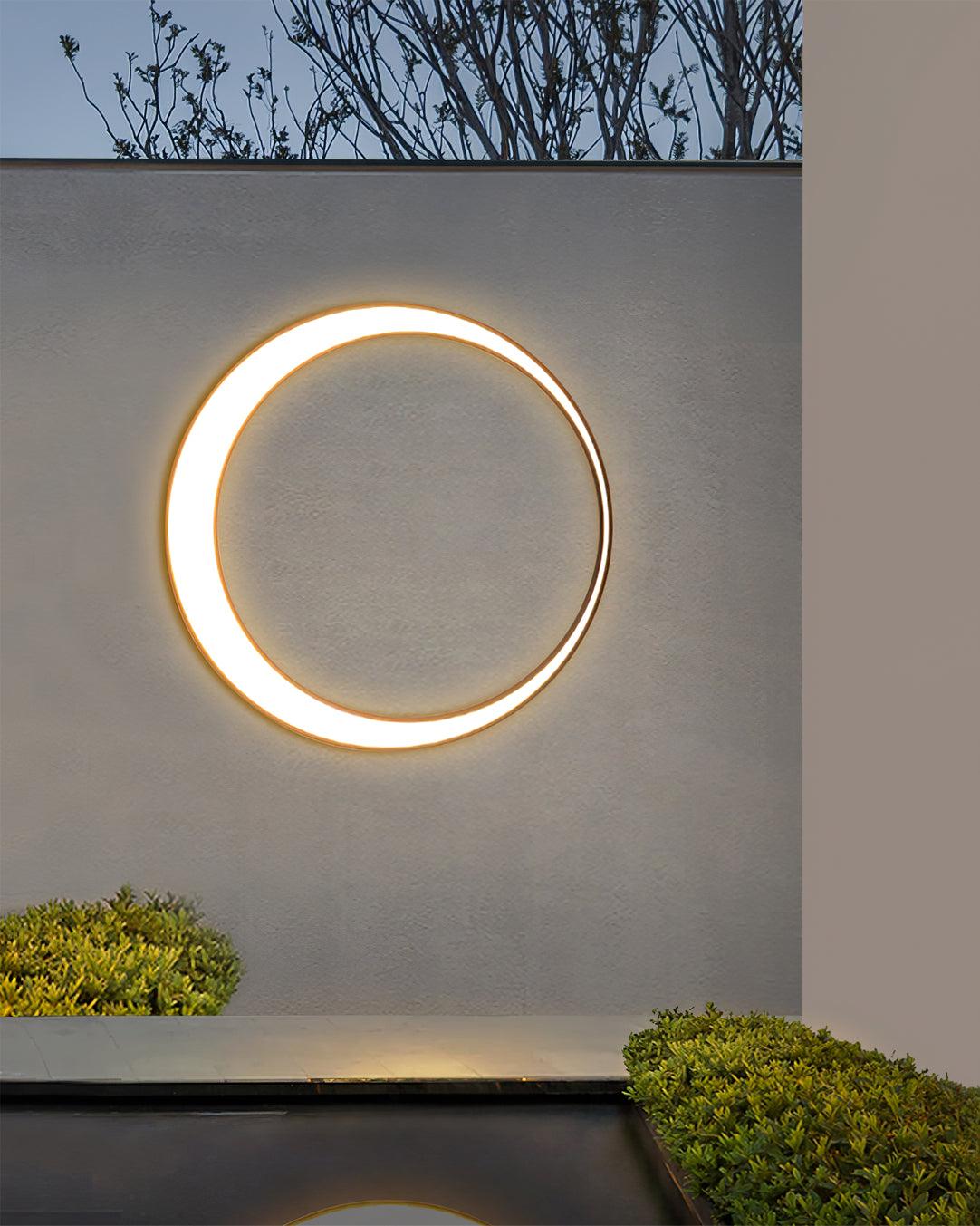 Noreliella aplique de pared circular LED exterior