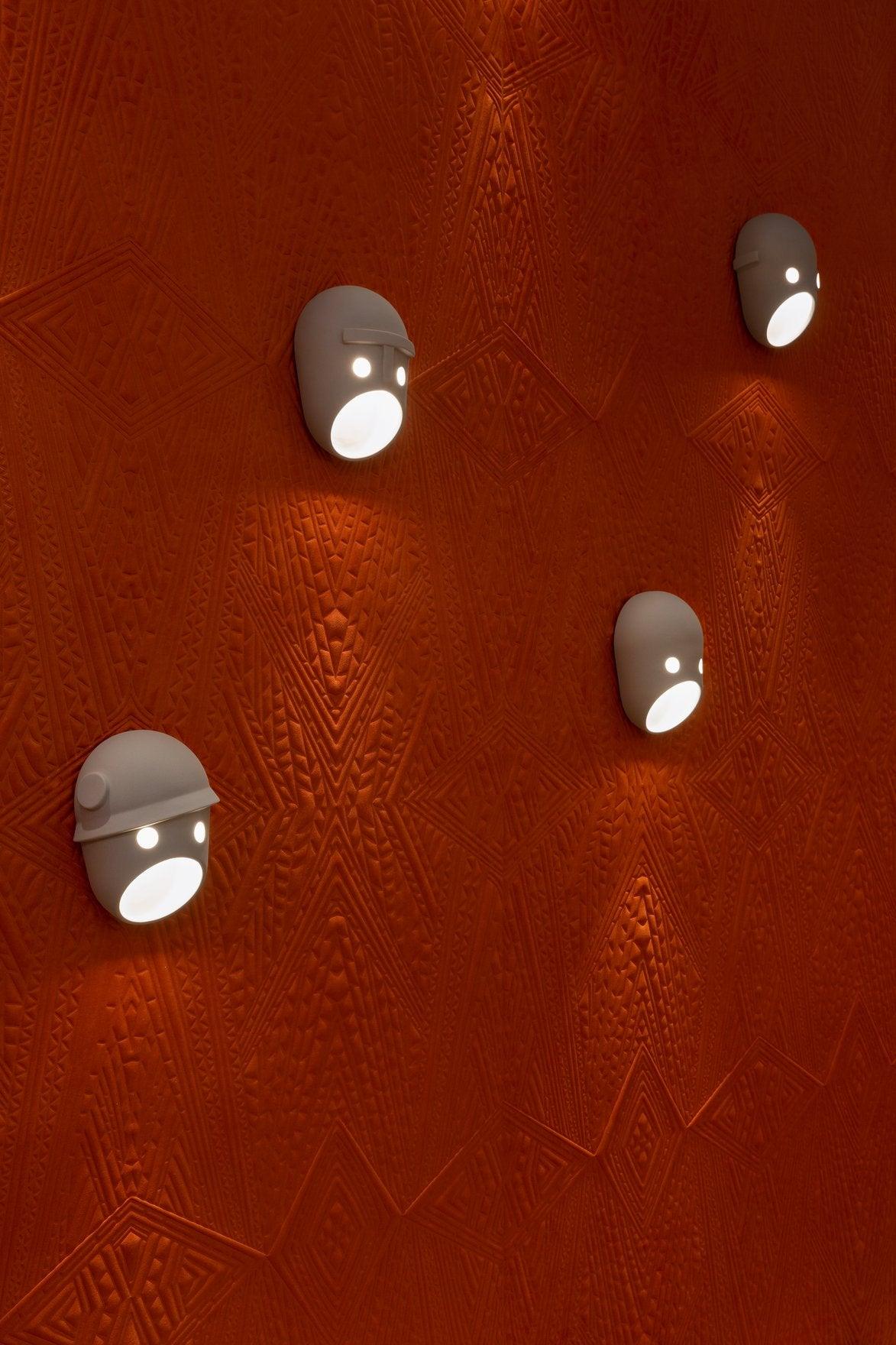 Mask aplique de pared individual creativo de resina