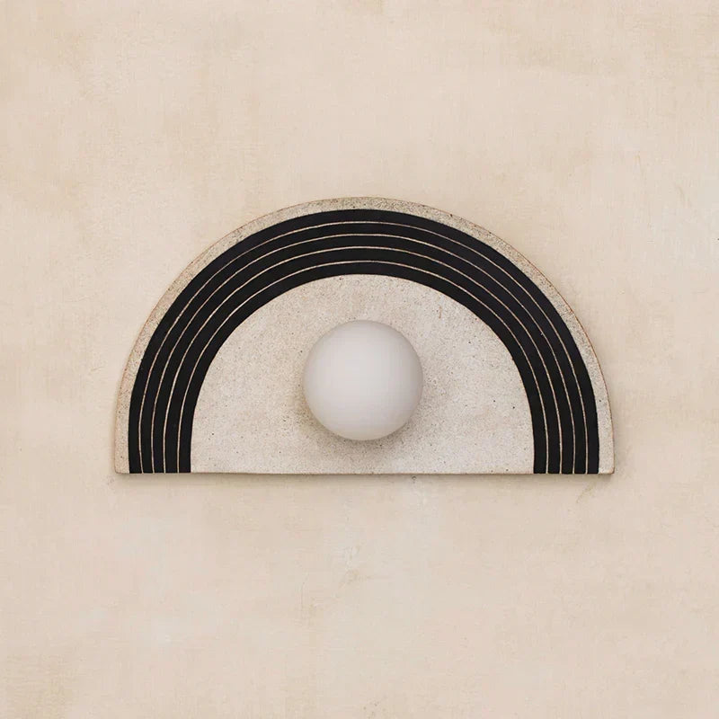 Skyler Geometric Resin Glass Wall Lamp