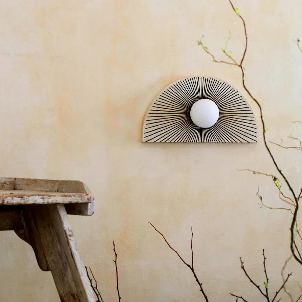 Skyler Geometric Resin Glass Wall Lamp