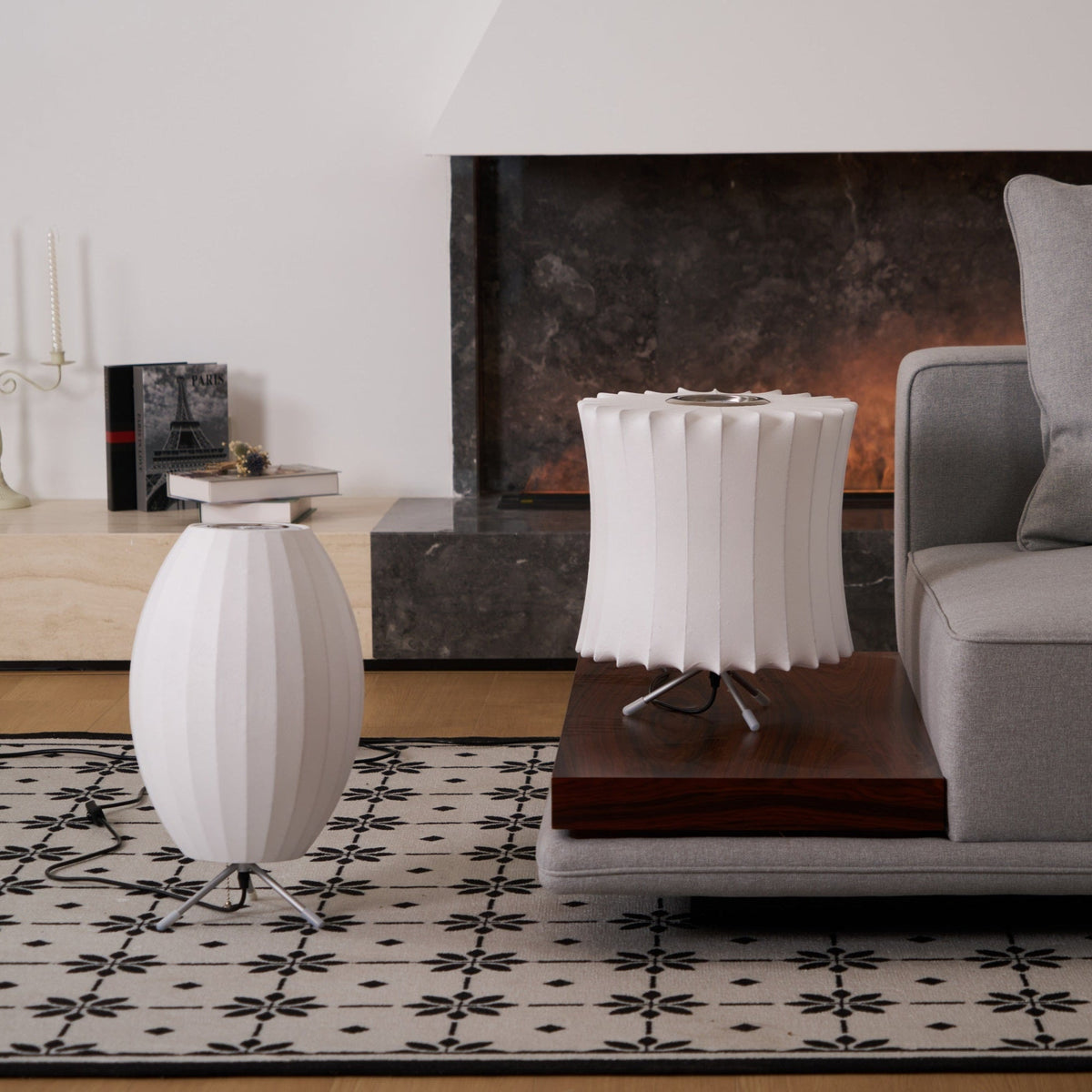 Rostix lámpara de mesa minimalista de acero