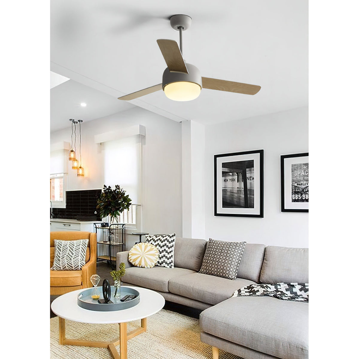 Cirareon ventilador de techo con luz