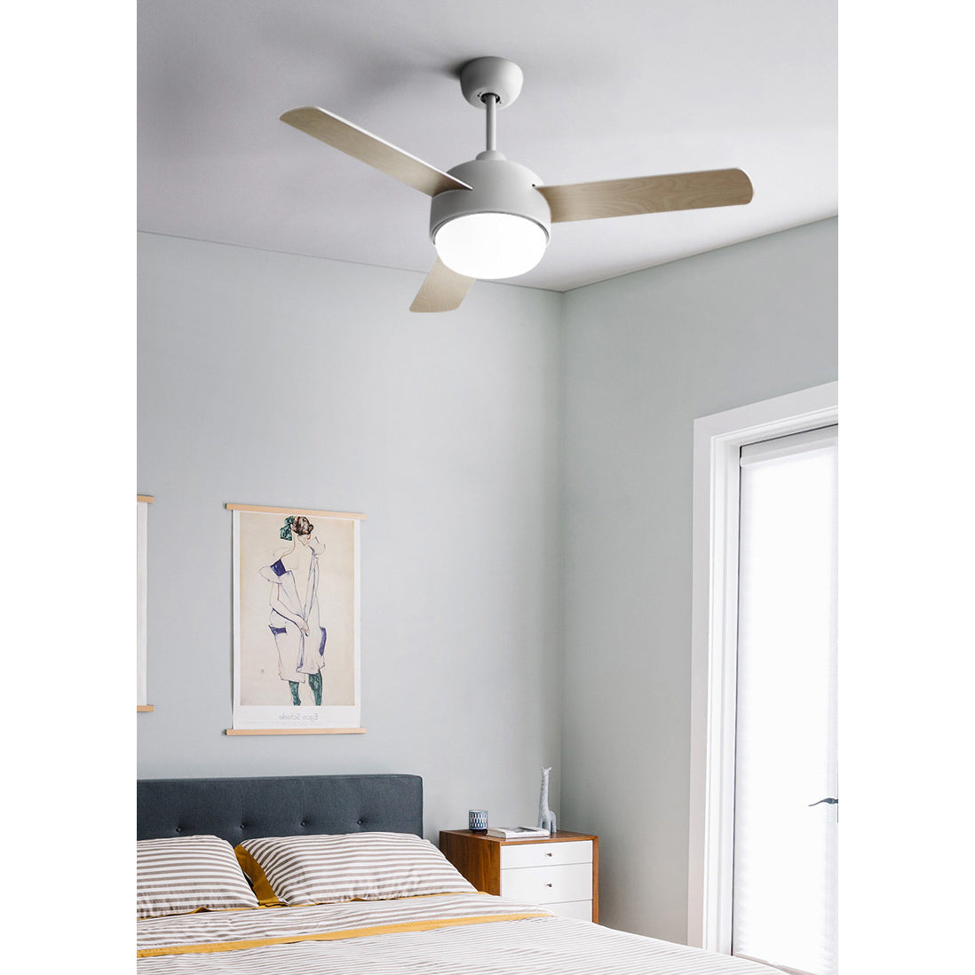 Cirareon ventilador de techo con luz