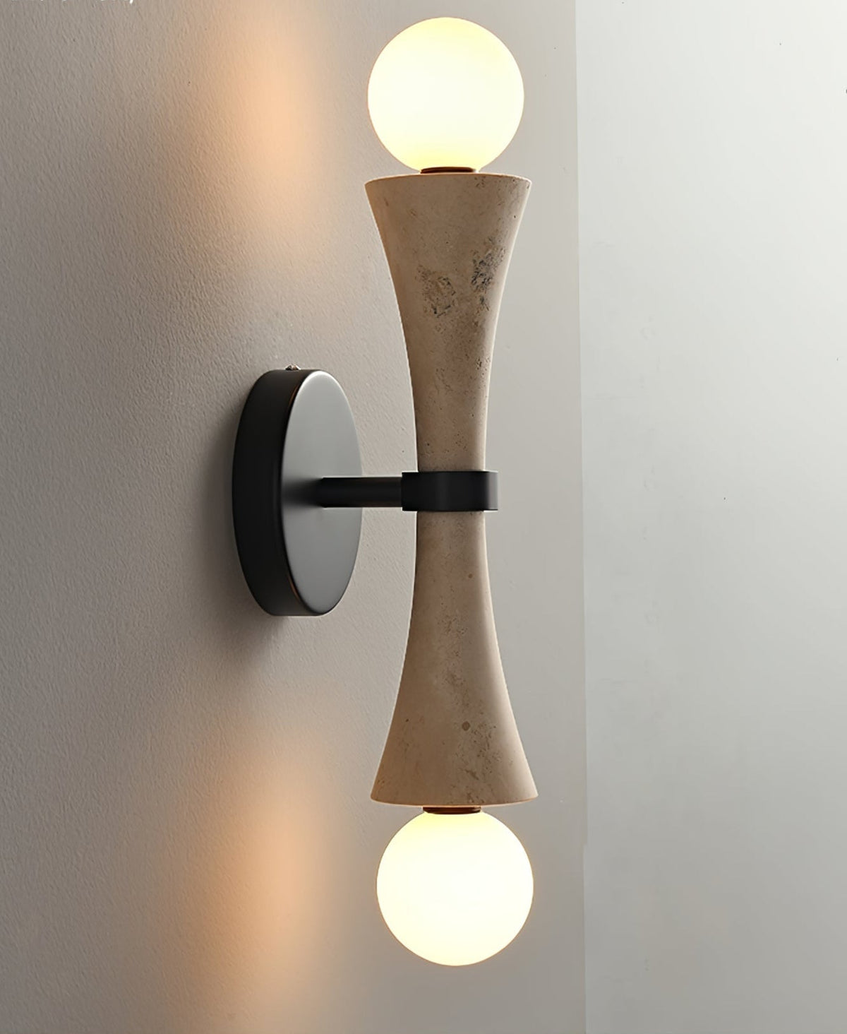 Oloriel aplique de pared escultórico de travertino