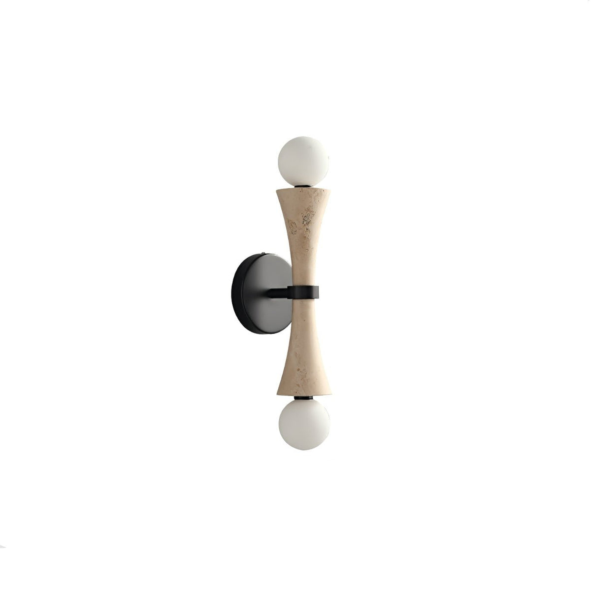 Oloriel aplique de pared escultórico de travertino