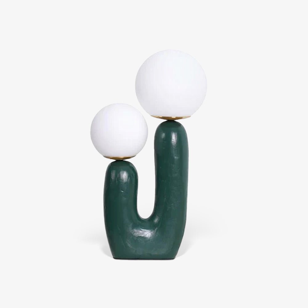 Elyrain lámpara de mesa artística de resina