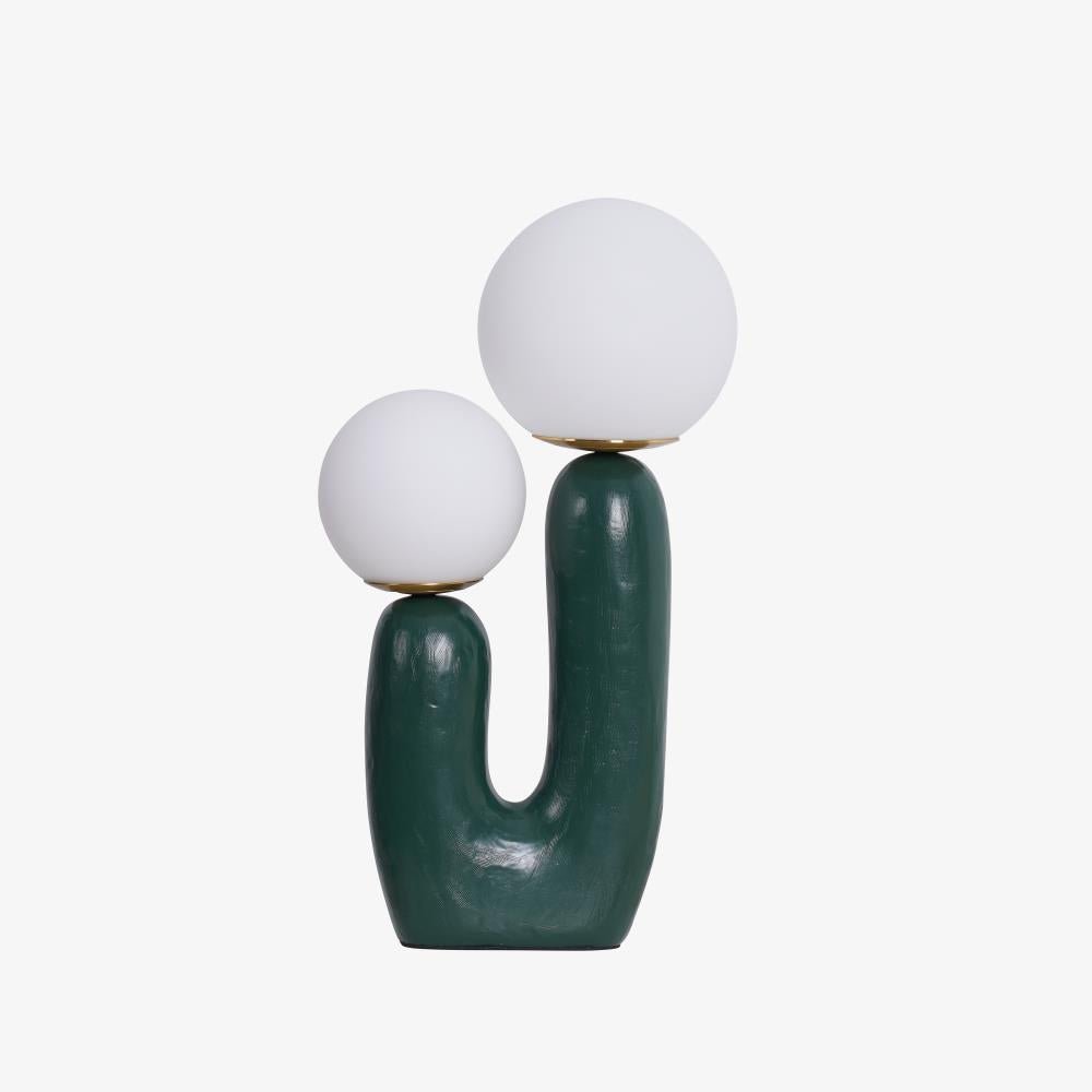 Elyrain lámpara de mesa artística de resina