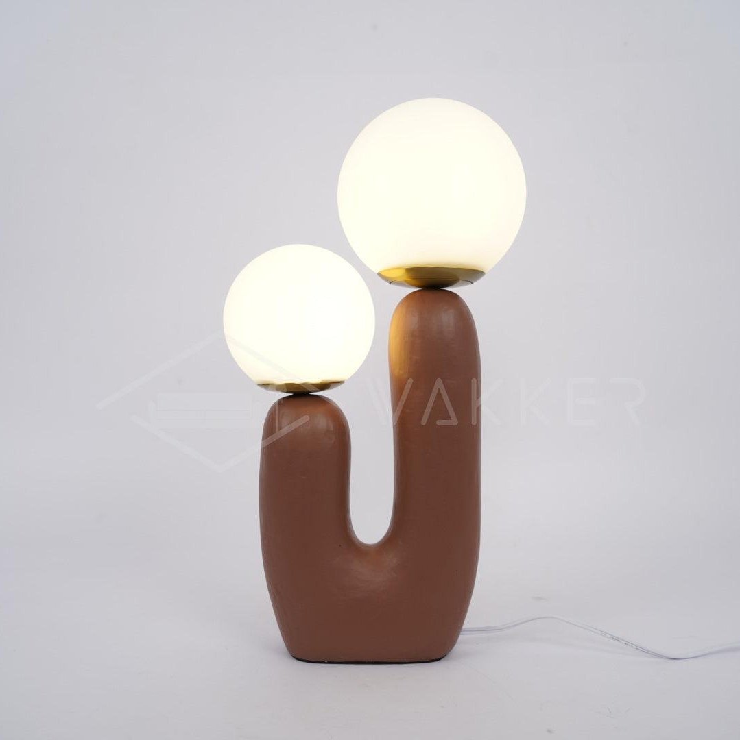 Elyrain lámpara de mesa artística de resina