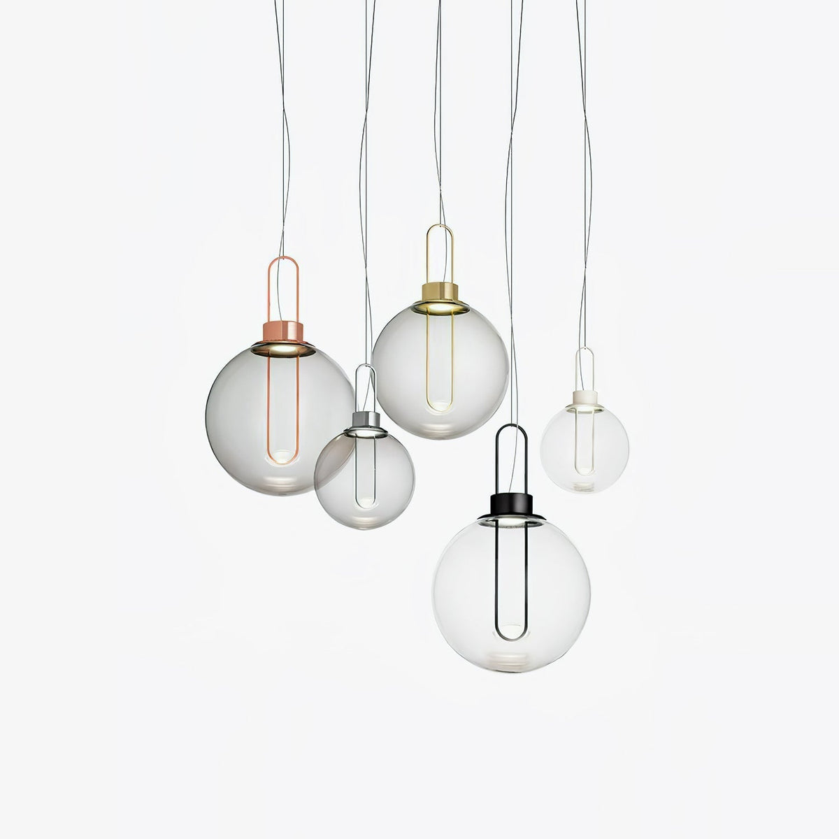 Veloenne lámpara colgante Chic Orb