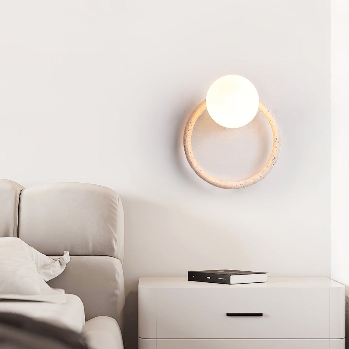 Idoryra aplique de pared en travertino