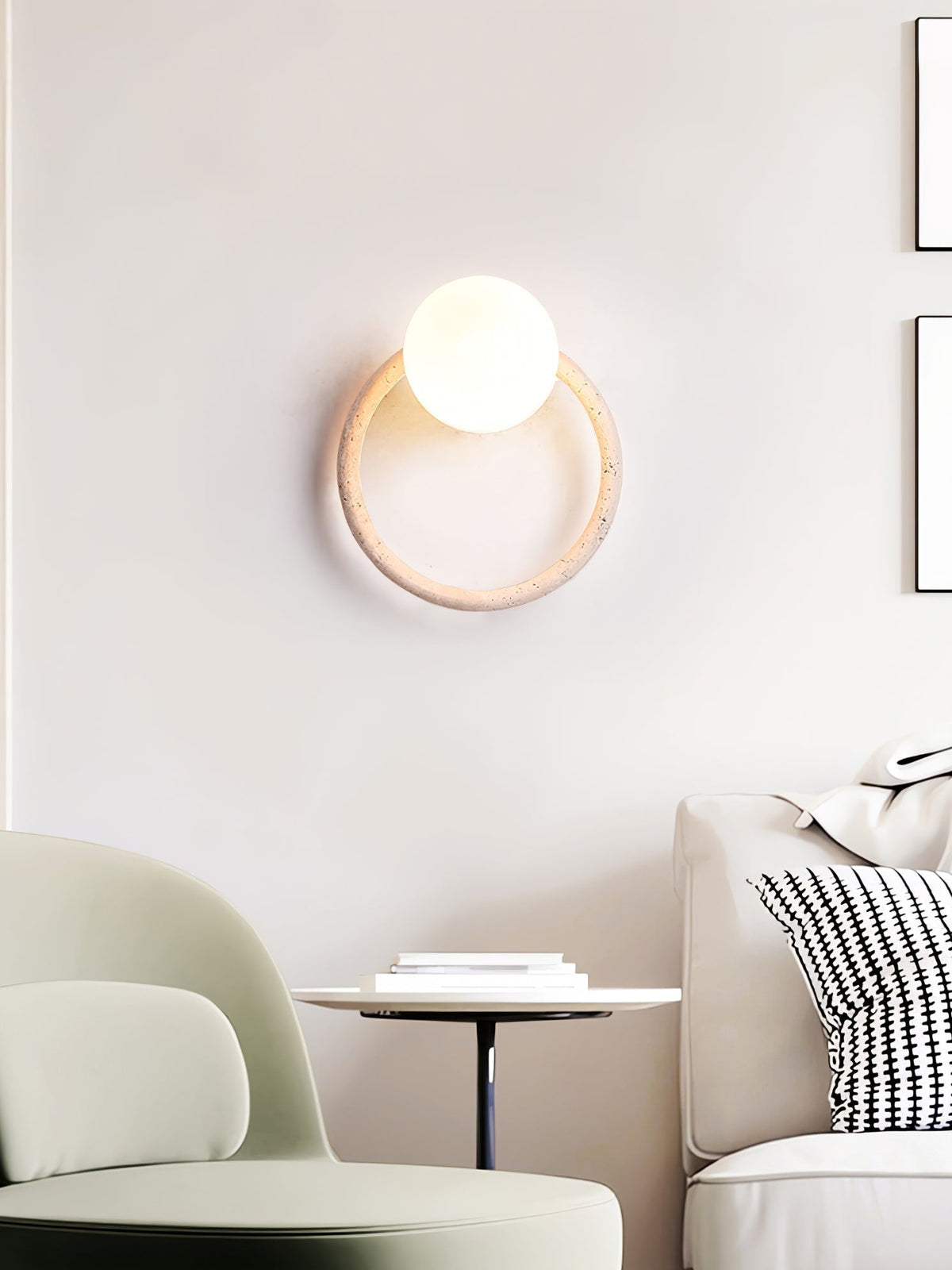 Idoryra aplique de pared en travertino