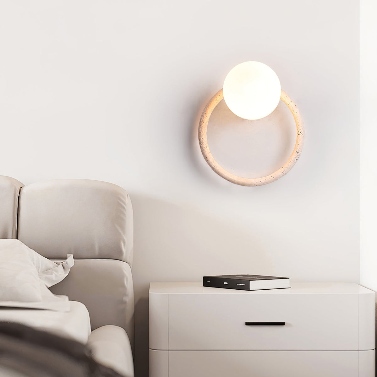 Idoryra aplique de pared en travertino