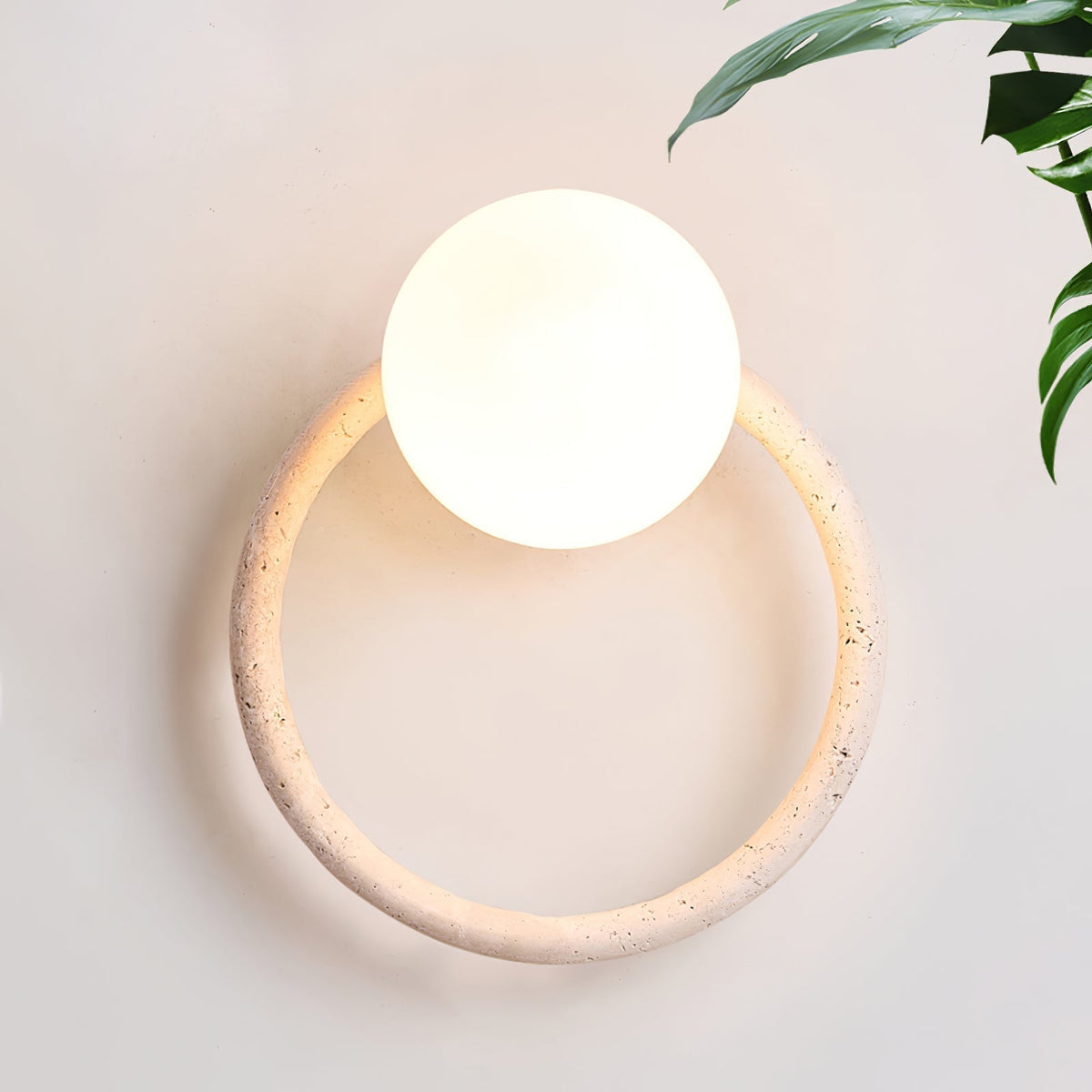 Idoryra aplique de pared en travertino