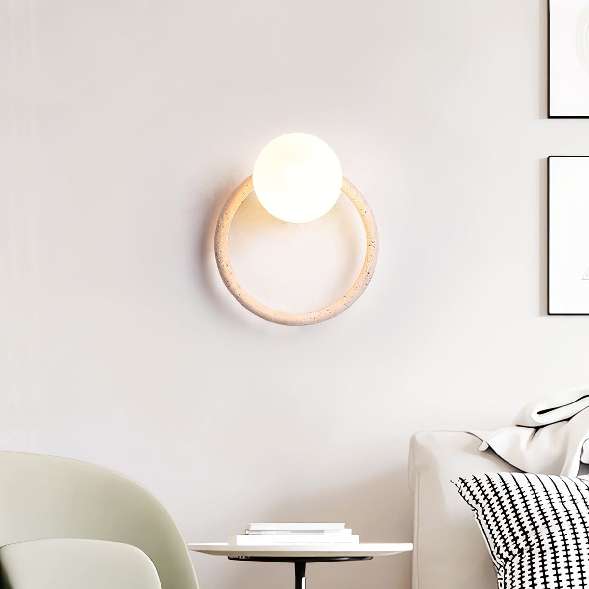Idoryra aplique de pared en travertino