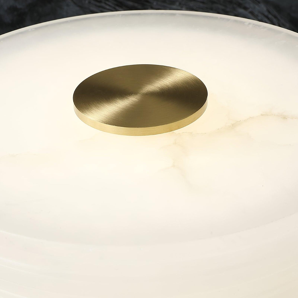 Elmarir lámpara de mesa Ribbed alabastro
