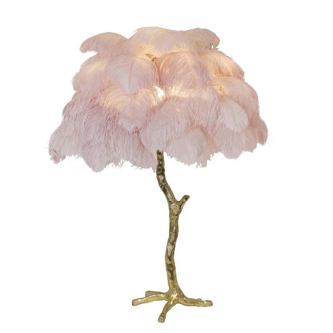 Ostrich lámpara de mesa