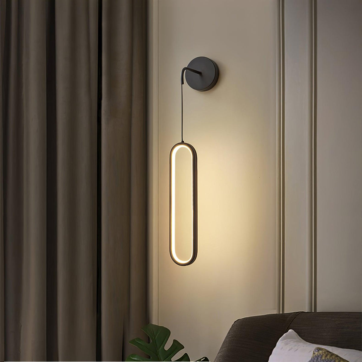 Solisenne aplique de pared LED de latón