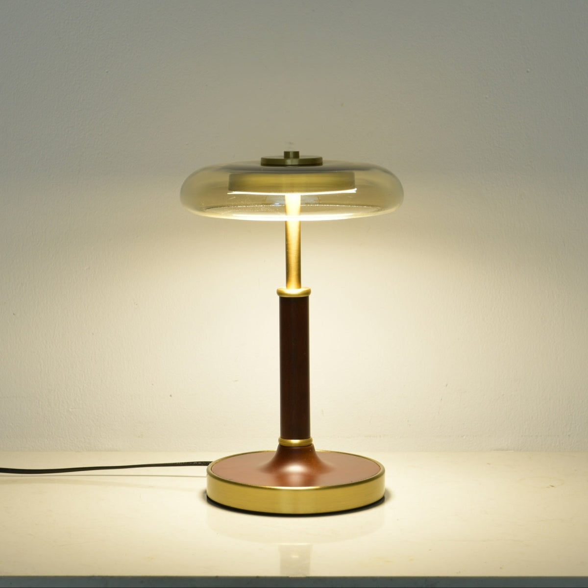 Layla lámpara de mesa Vintage de vidrio
