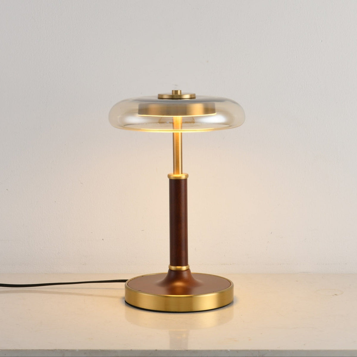 Layla lámpara de mesa Vintage de vidrio