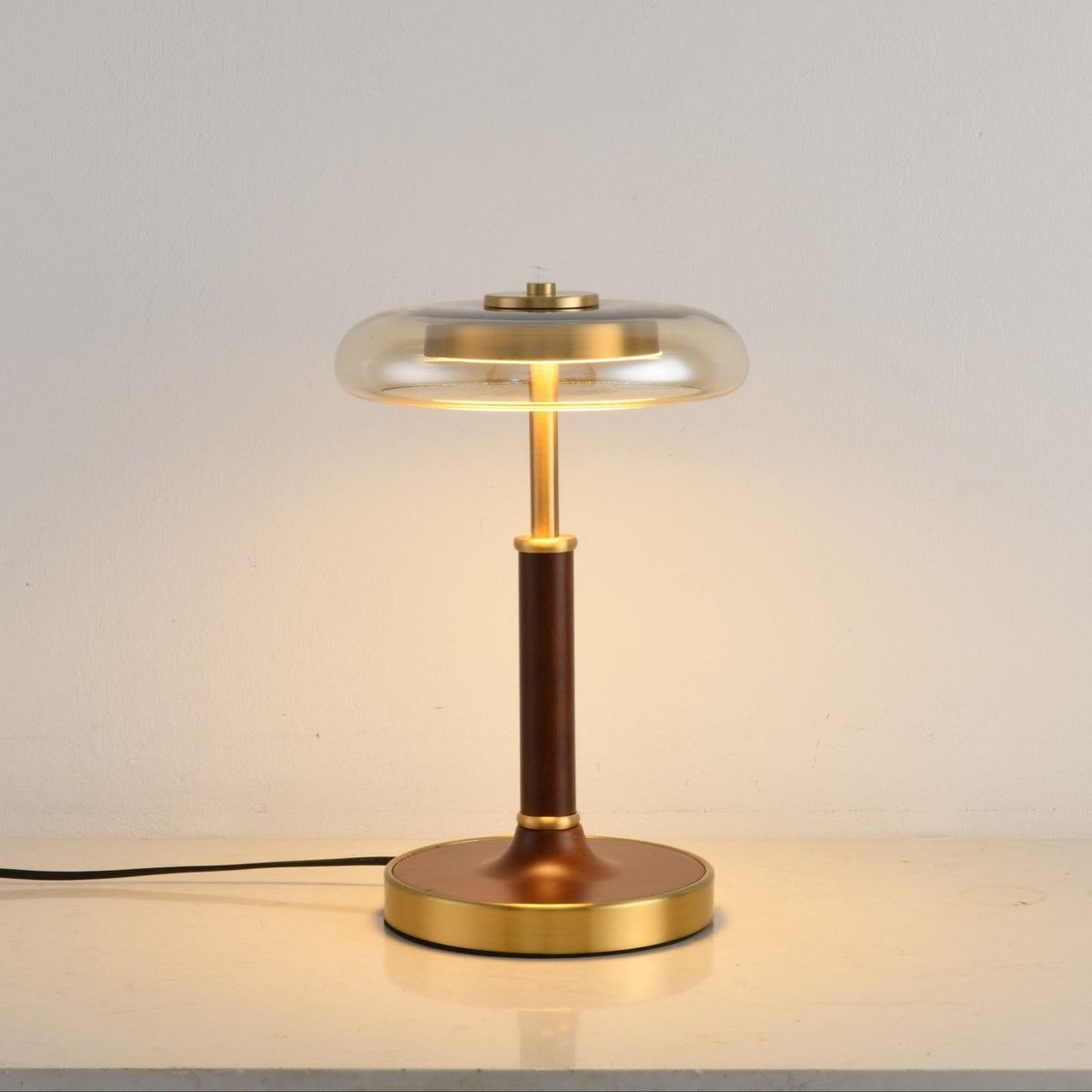 Layla lámpara de mesa Vintage de vidrio