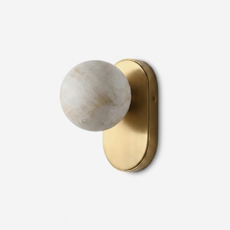 Aplique de alabastro con esfera Hensford