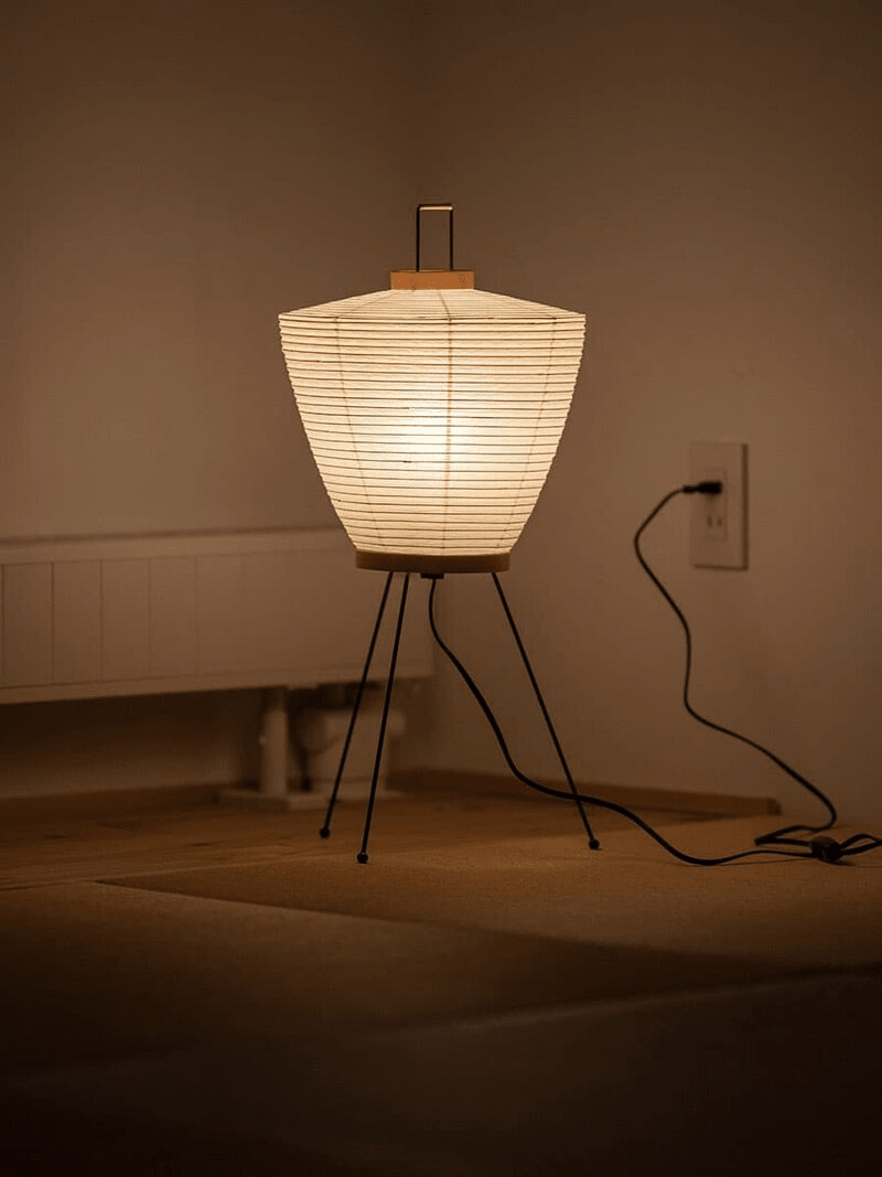 Marivelle lámpara de mesa de papel farol
