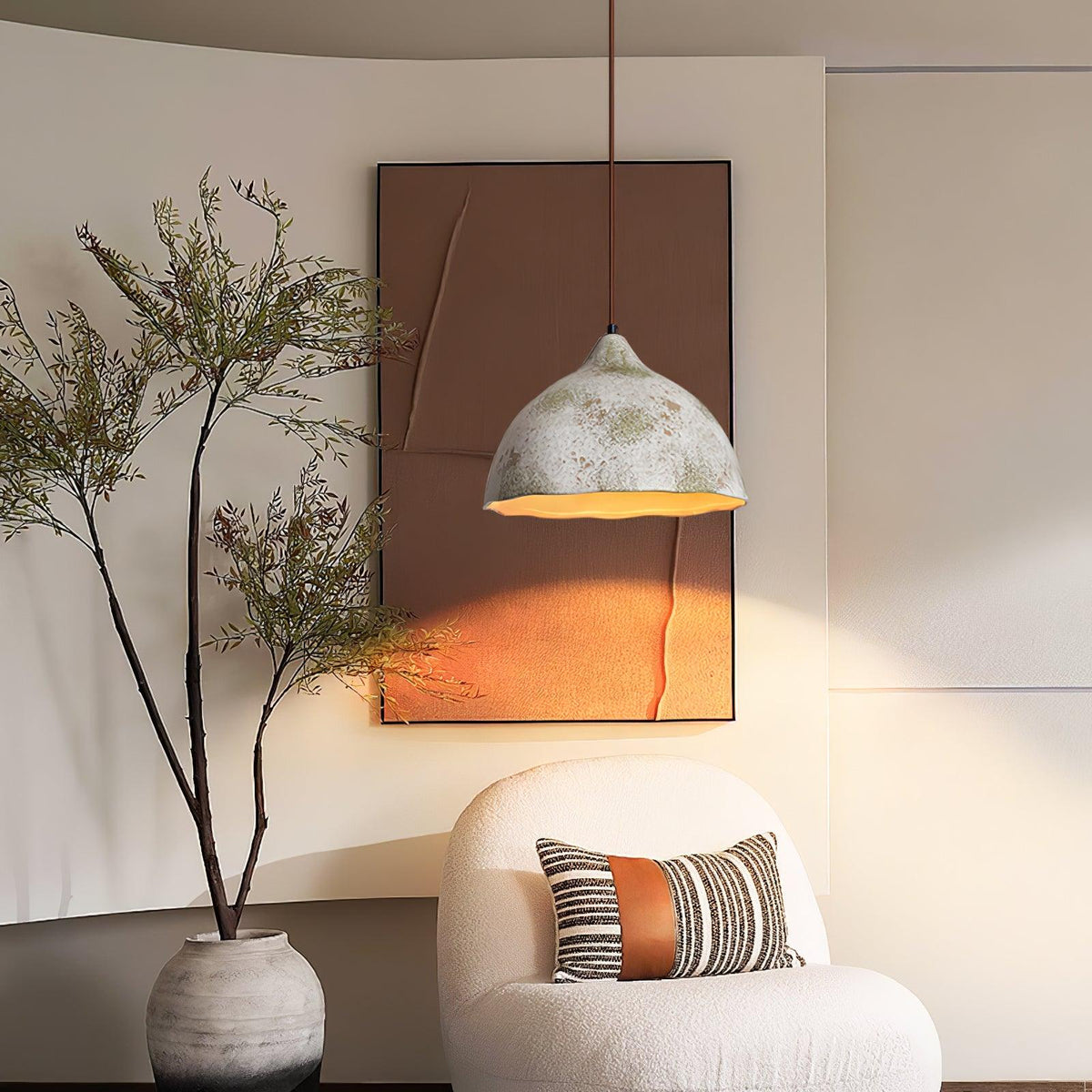 Moss lámpara colgante minimalista de madera