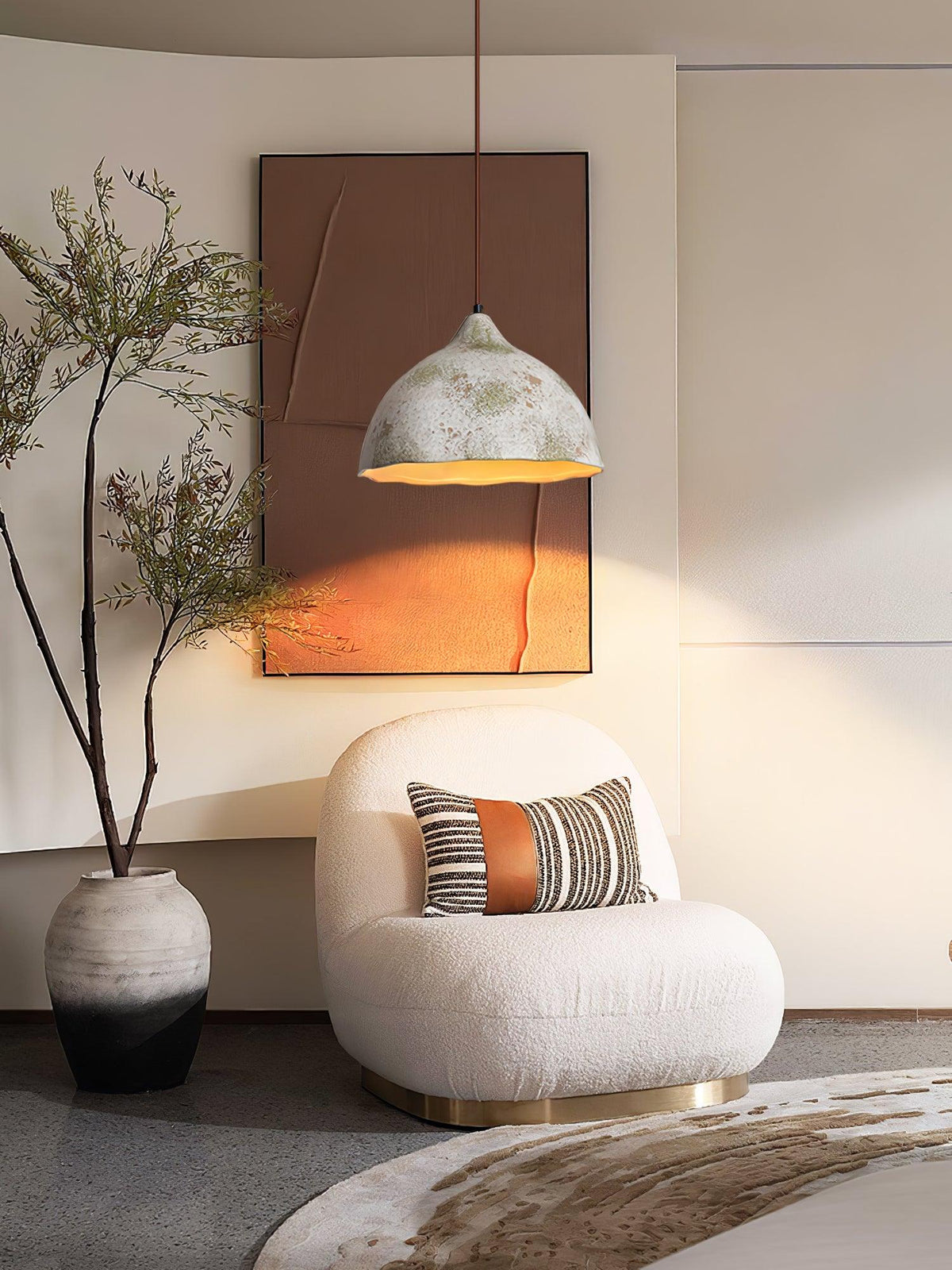 Moss lámpara colgante minimalista de madera
