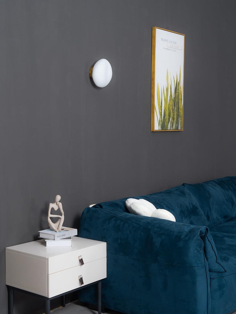Eirinina aplique de pared con vidrio