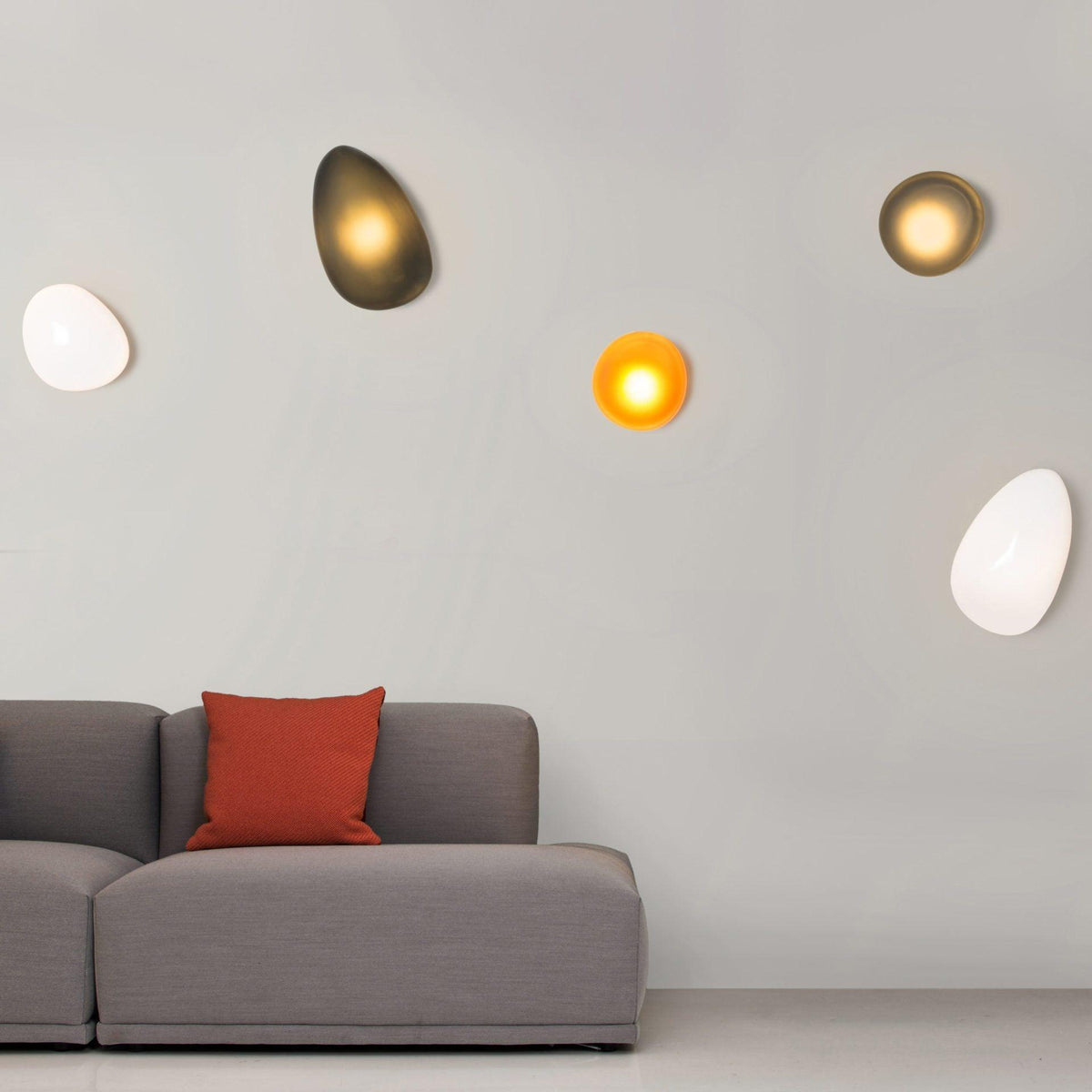 Eirinina aplique de pared con vidrio