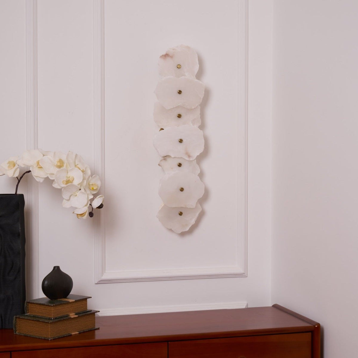 Alaeila aplique de pared Floral Cluster alabastro