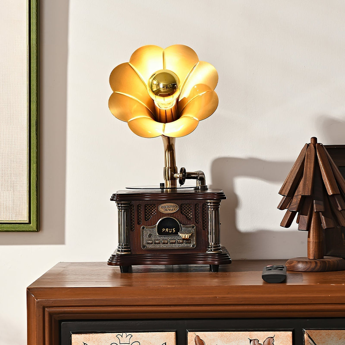 Phonograph lámpara de mesa