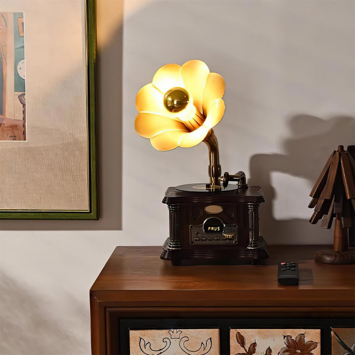 Phonograph lámpara de mesa