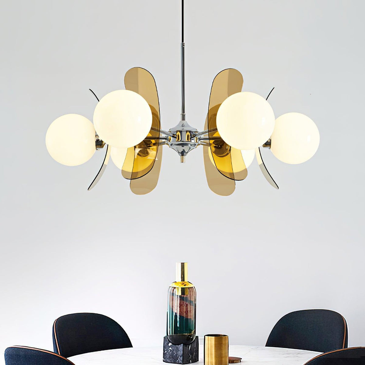Aira  Chandelier Brown &Orange