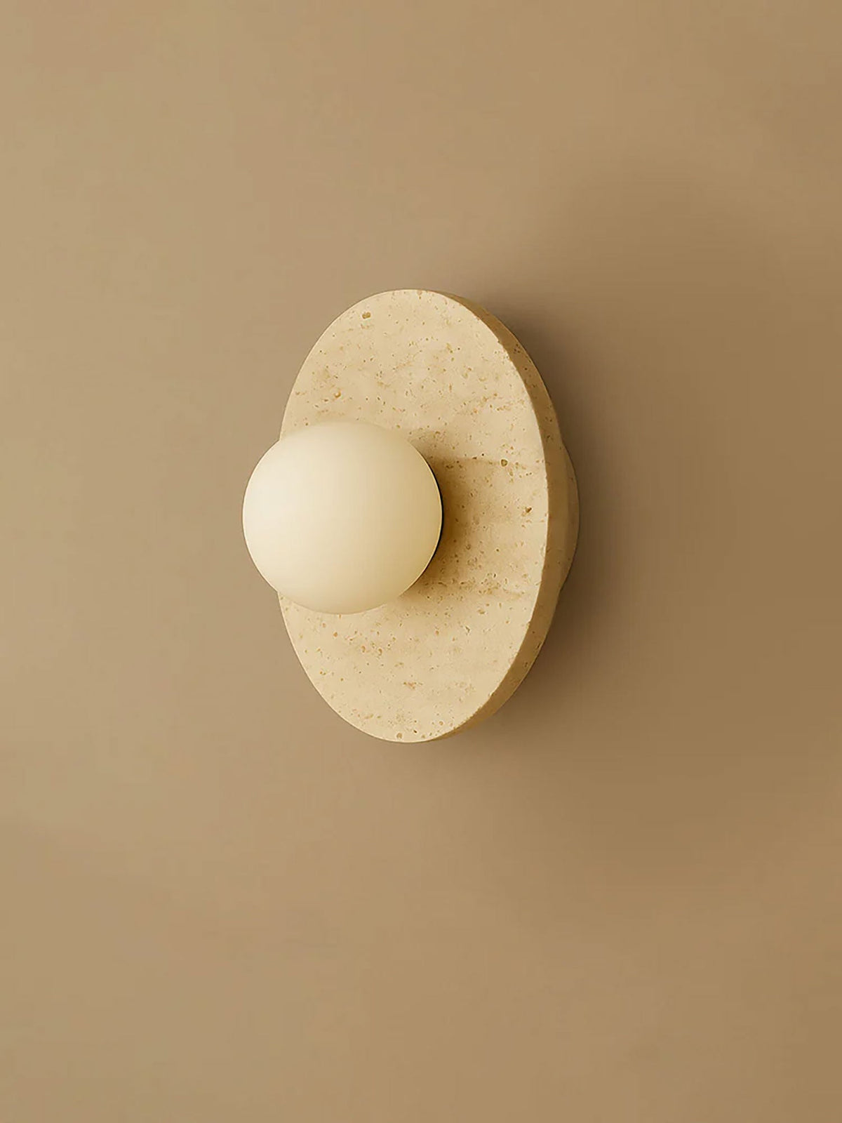 Neranenne aplique de pared de disco de piedra redondo