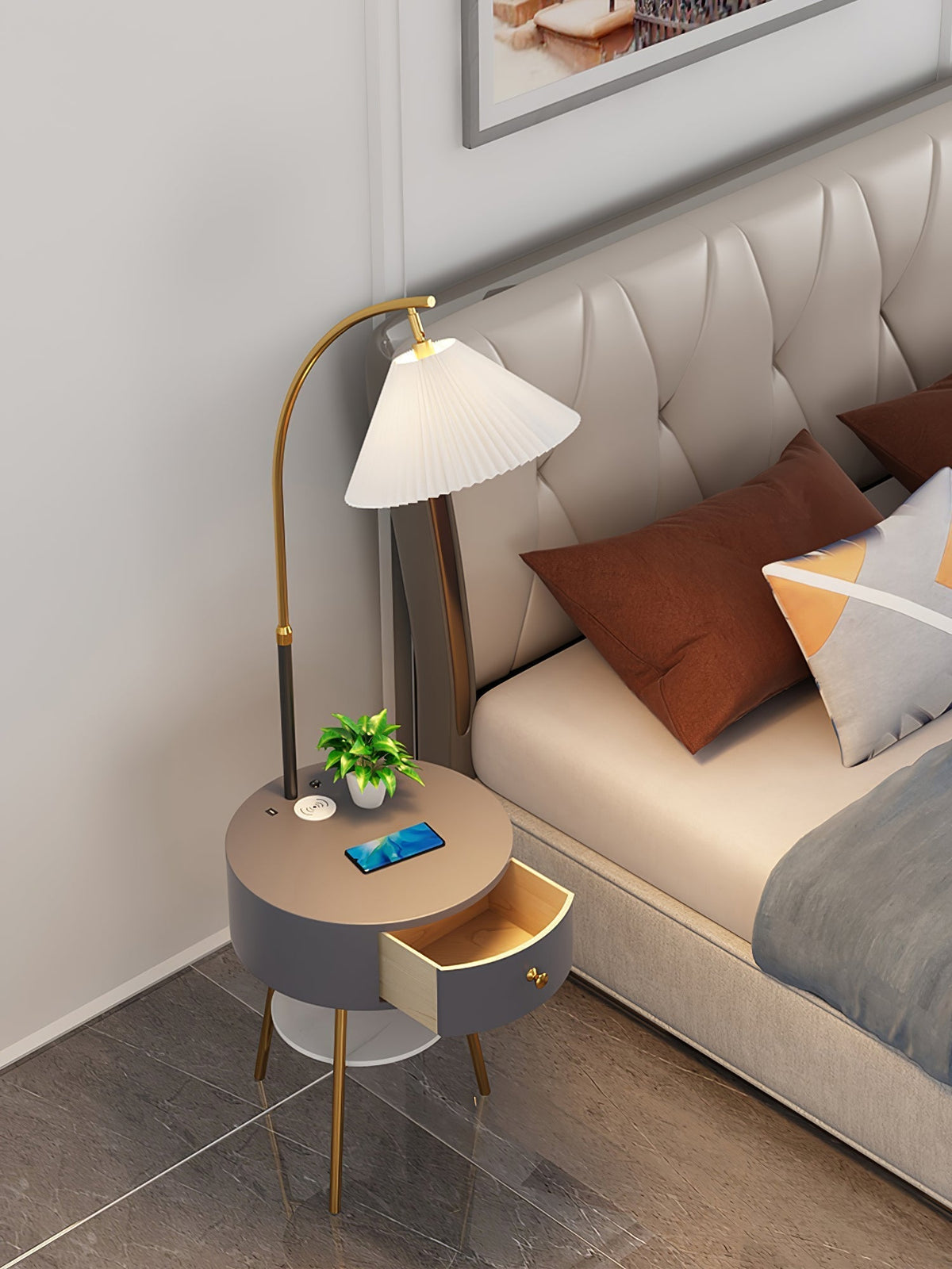 Arcora plisada Arc Floor Light