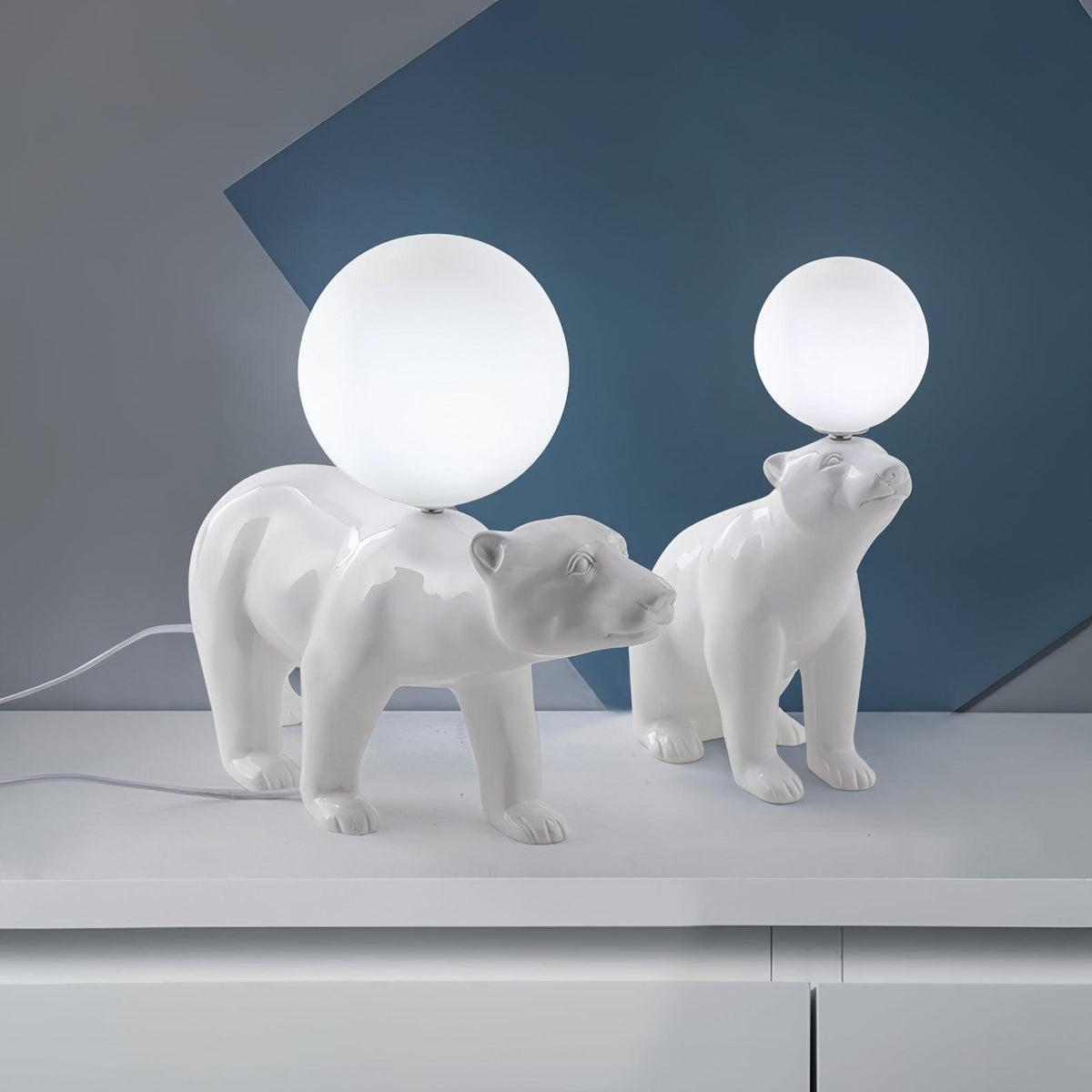 Bellano lámpara de mesa Whimsical de resina