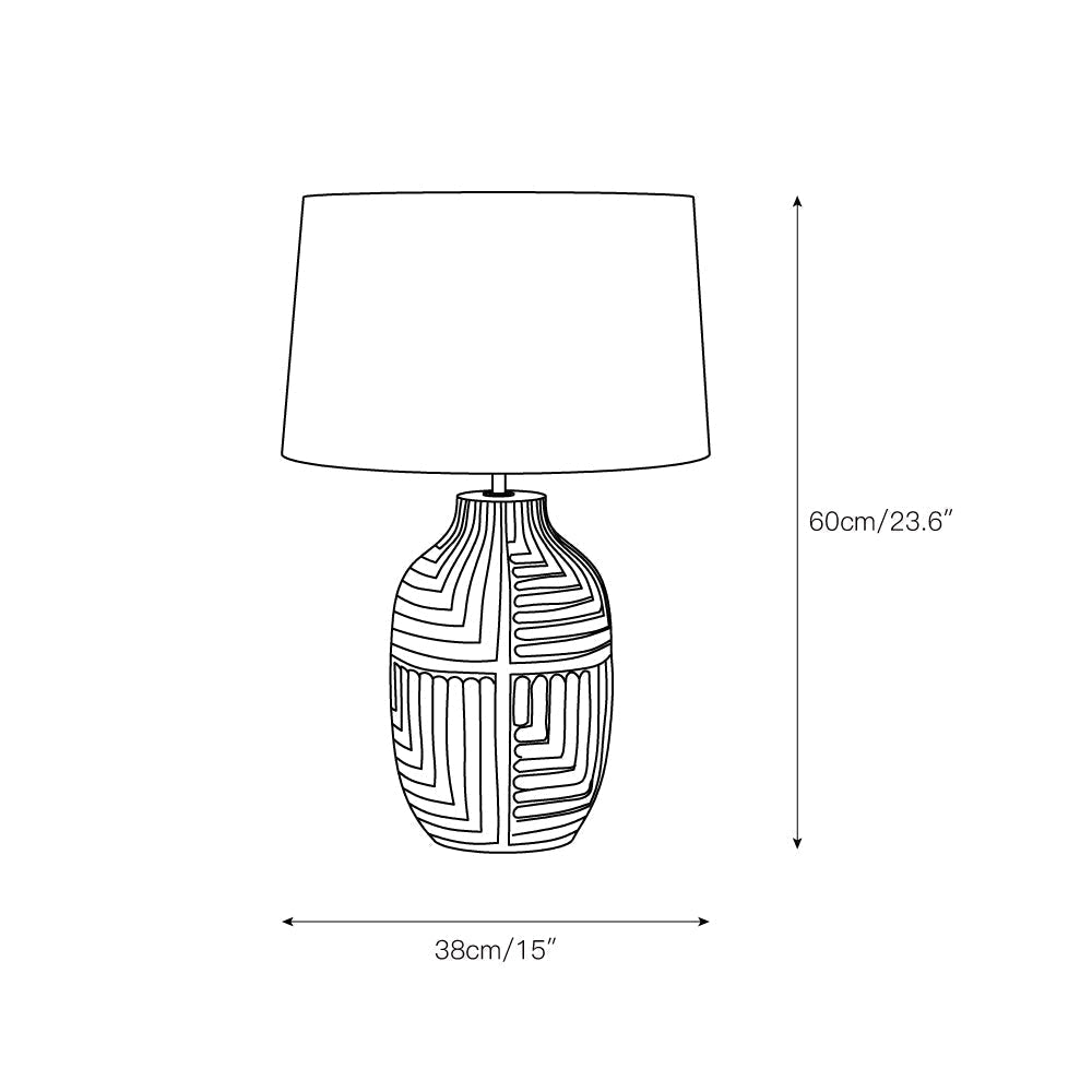 Glyph lámpara de mesa