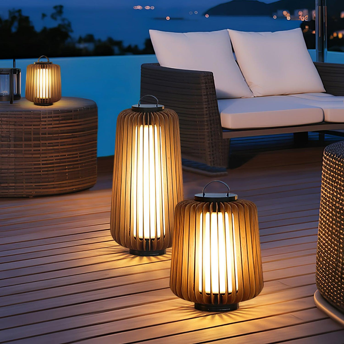 Irina luminaria exterior portátil de arte Irina