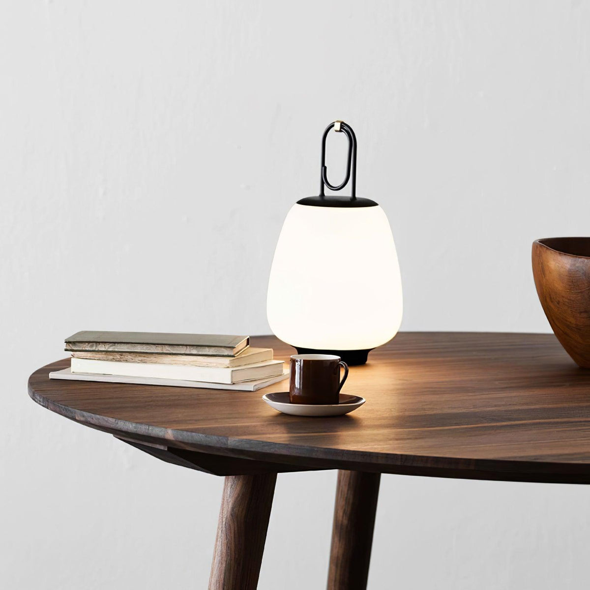 Olloril lámpara de mesa contemporánea de vidrio
