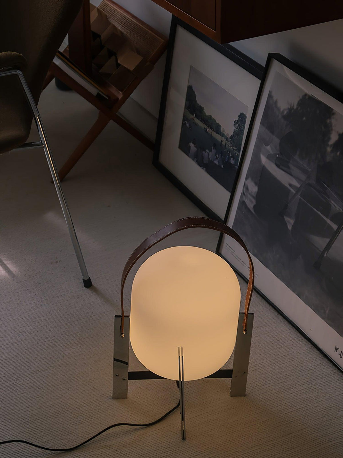 Harper lámpara de mesa minimalista de vidrio