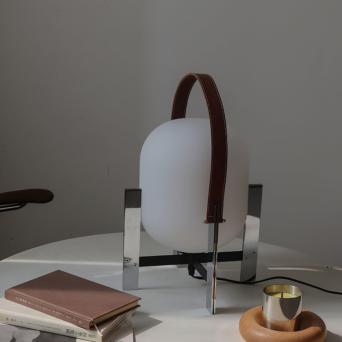 Harper lámpara de mesa minimalista de vidrio