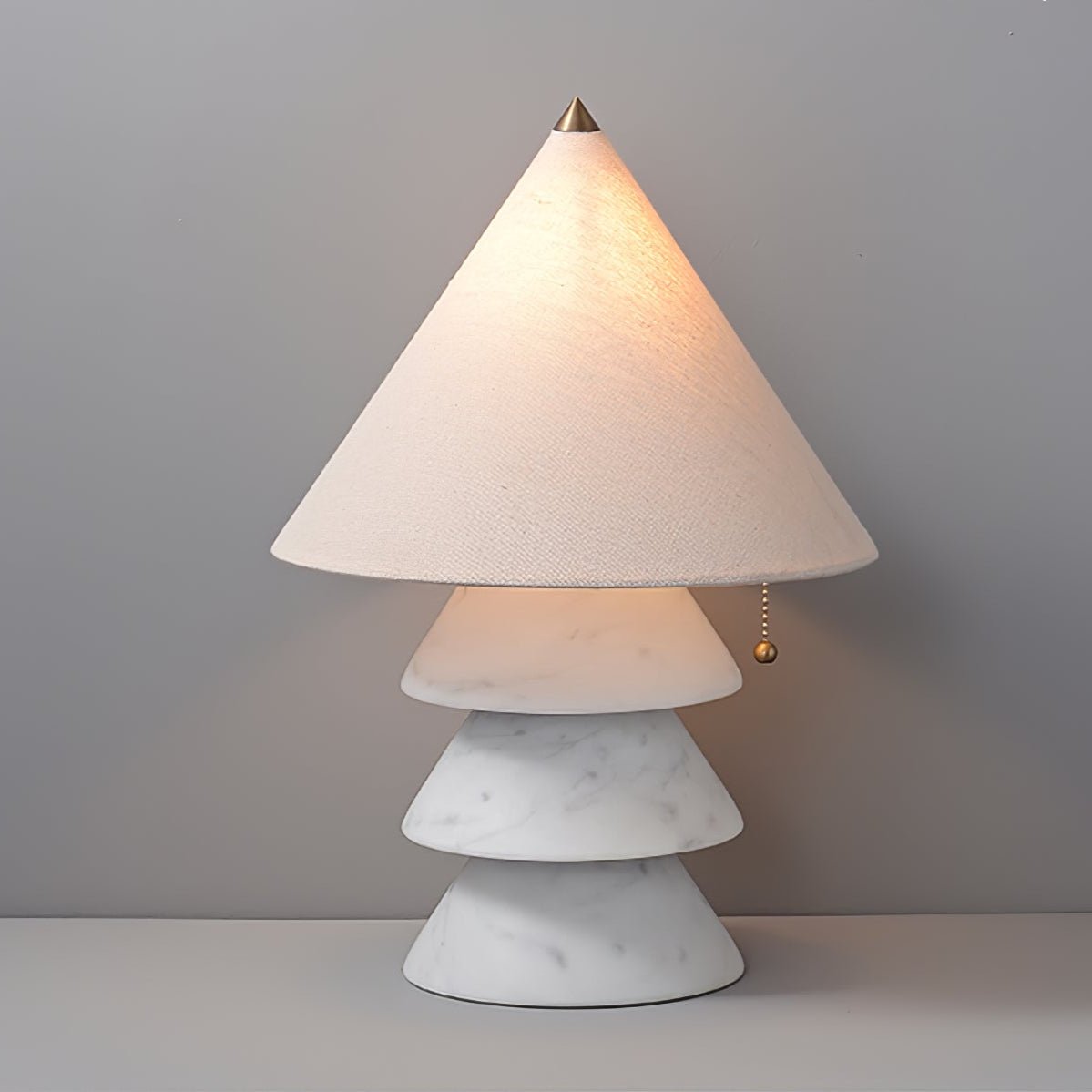 Pyramid lámpara de mesa de mármol