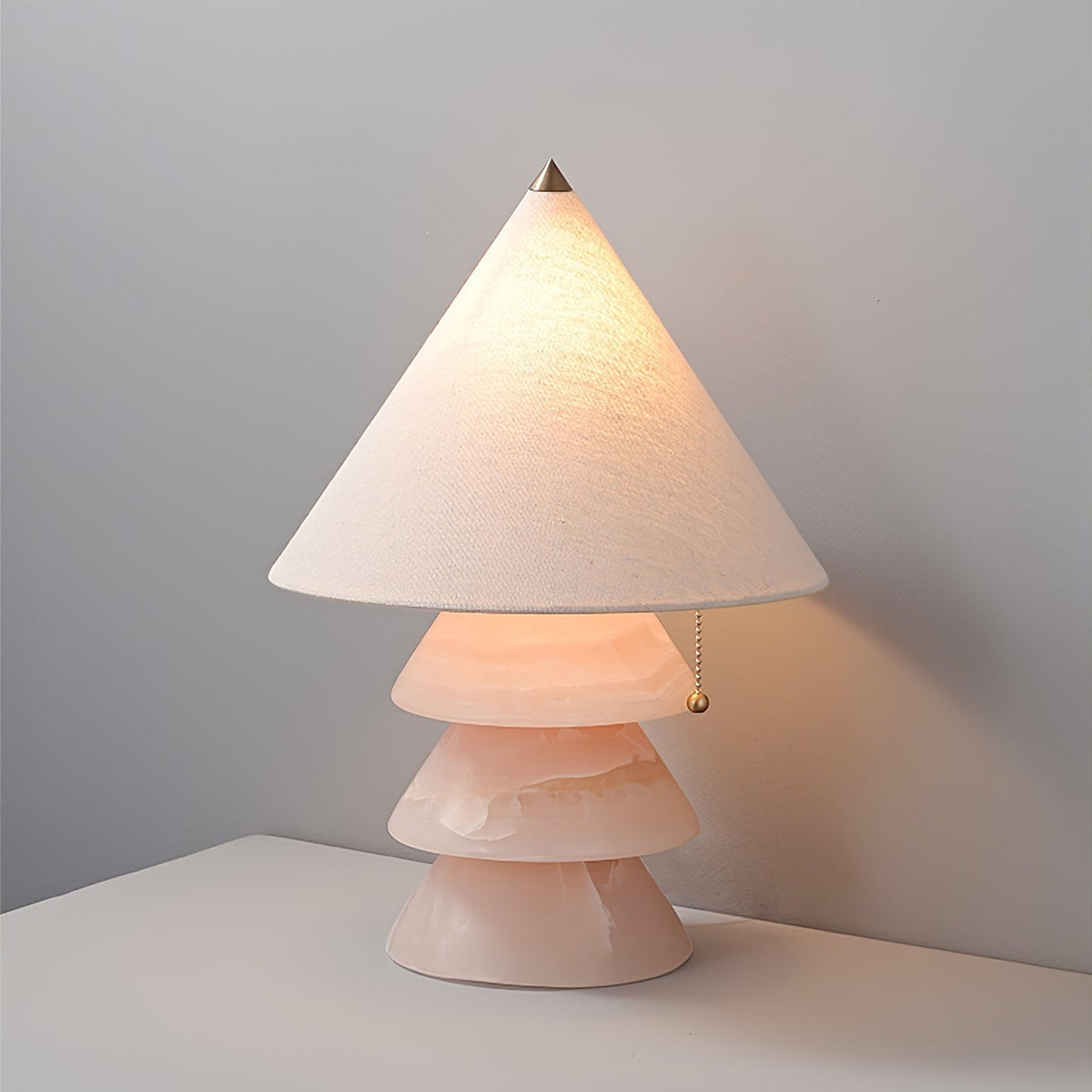 Pyramid lámpara de mesa de mármol
