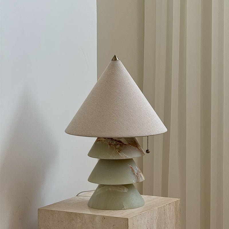 Pyramid lámpara de mesa de mármol