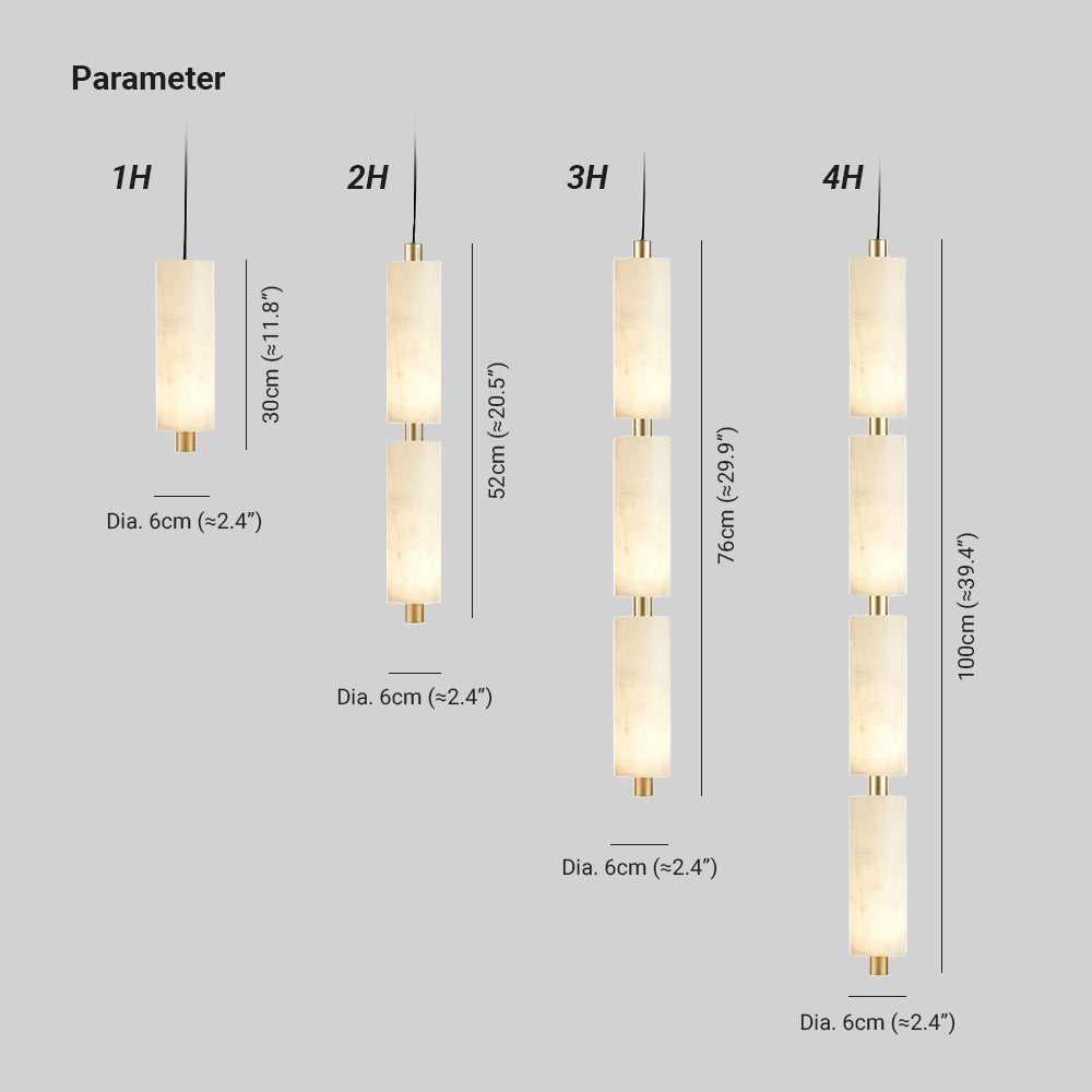 Zovarion lámpara colgante Cluster de alabastro
